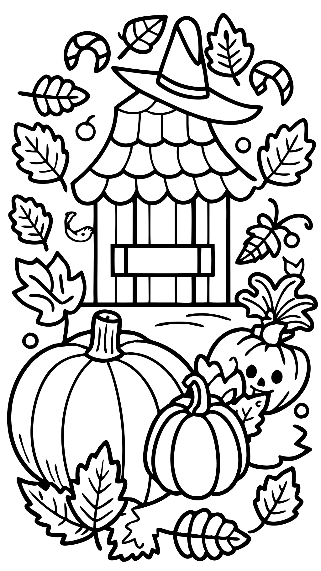 coloring pages about fall